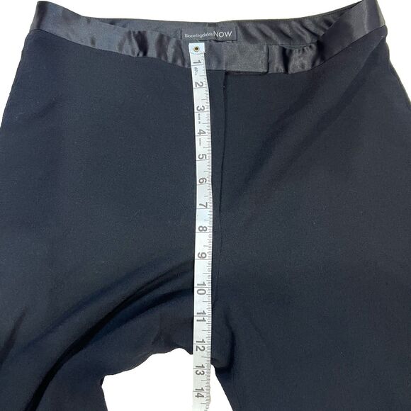 BLOOMINGDALE’S NOW Wool Satin Waist Dress Pants Career Basic 10 Short Wide Leg‎ - Picture 3 of 8